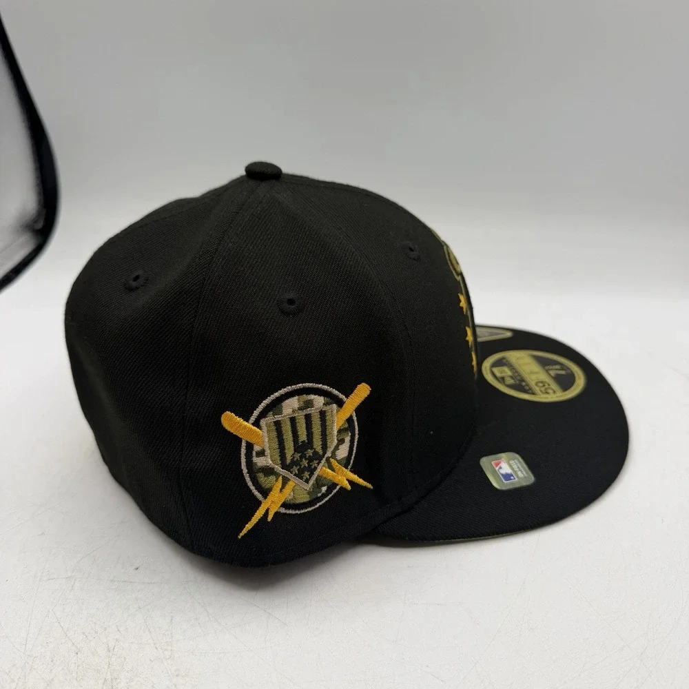 New Era 59Fifty Los Angeles Angles Hat Cap 7 3/8 Low Profile Armed Forces Day